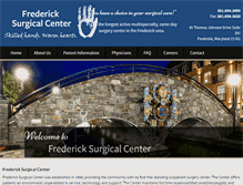 Tablet Screenshot of fredericksurgicalcenter.com